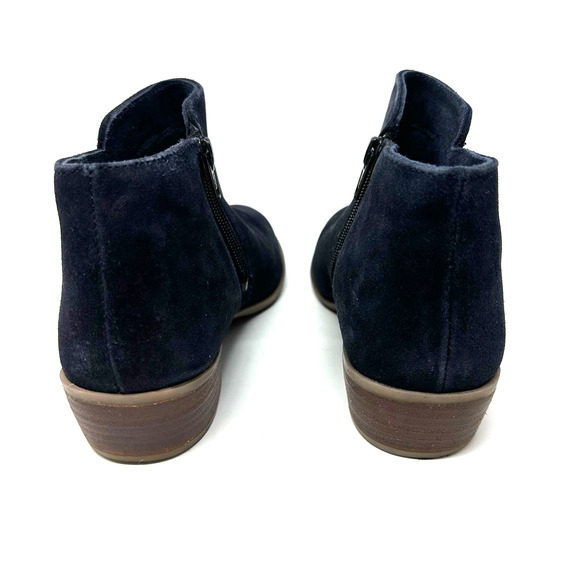 Diba size 8 M black leather ankle booties‎ shoes side zip rubber sole - Picture 5 of 10